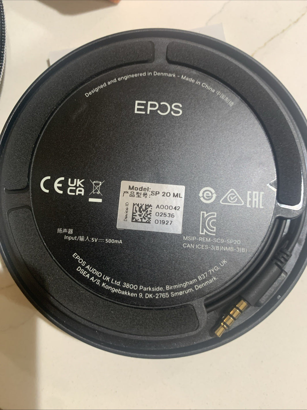 EPOS SP 20 ML Speakerphone for Lync & Mobile. New Open Box1