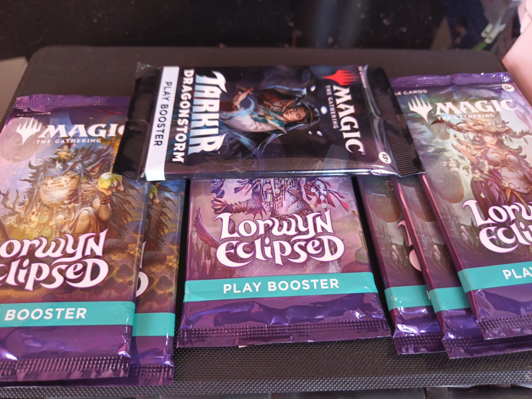 6 Pack Of MTG Booster Pack Lorwyn Eclipsed - Play Booster Pack FREE Tarkir Boost0