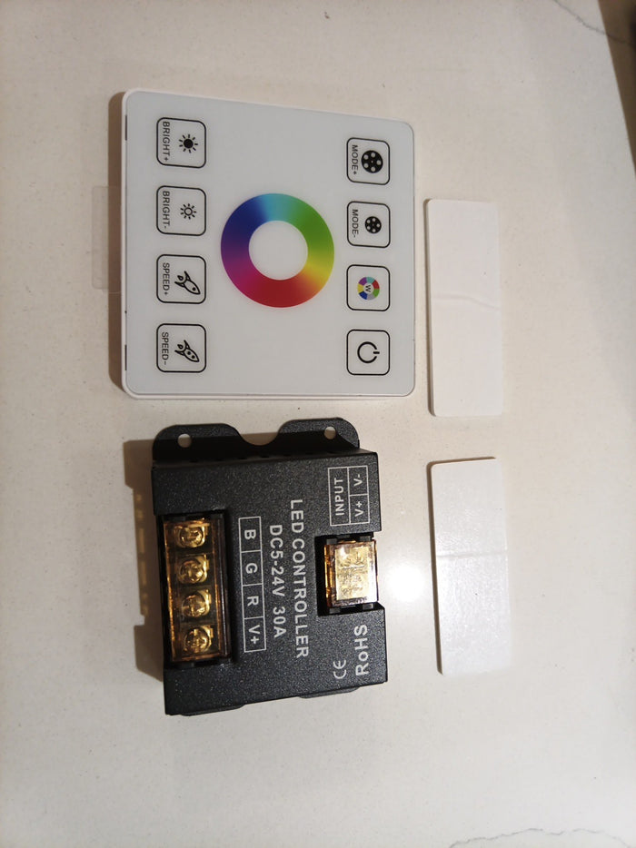 Single color/CCT/RGB/RGBW/RGBWC LED Strip Wireless Remote Touch Panel Controlle0