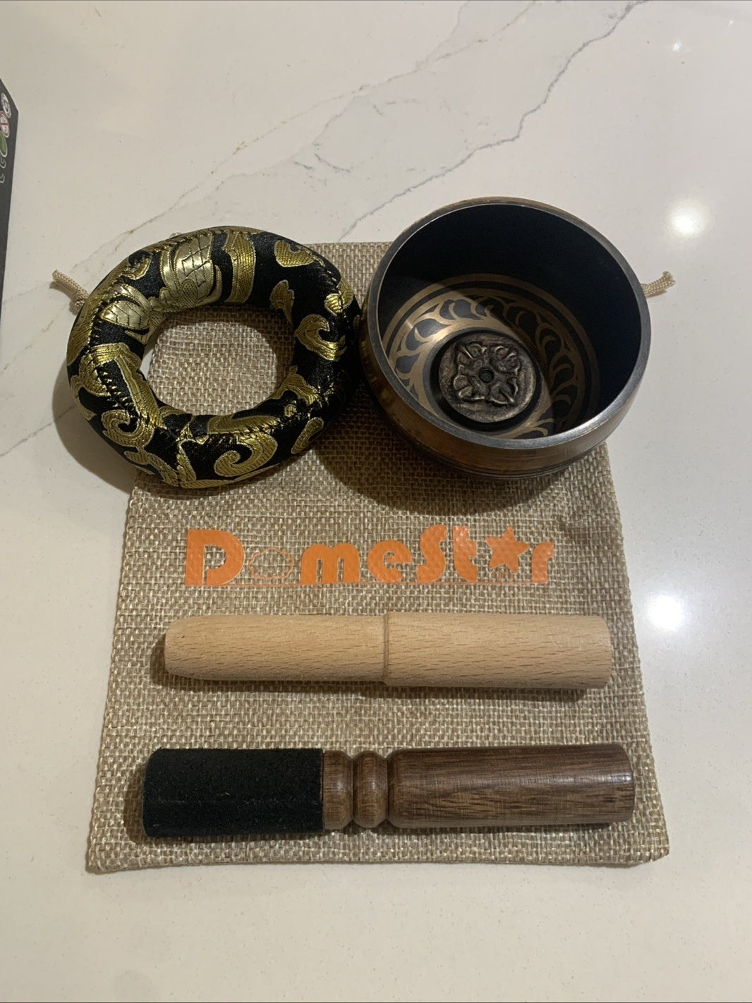 Tibetan Singing Bowl Set Authentic Handcrafted Meditation Chakra Healing0
