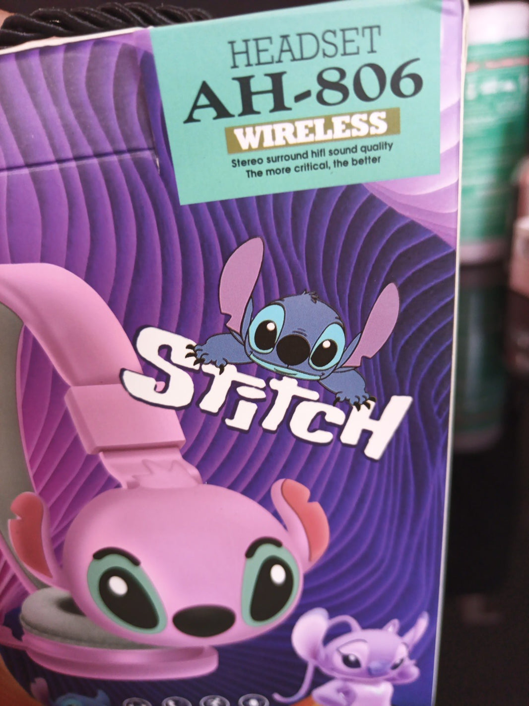 Stitch Wireless Headset, Pink 1