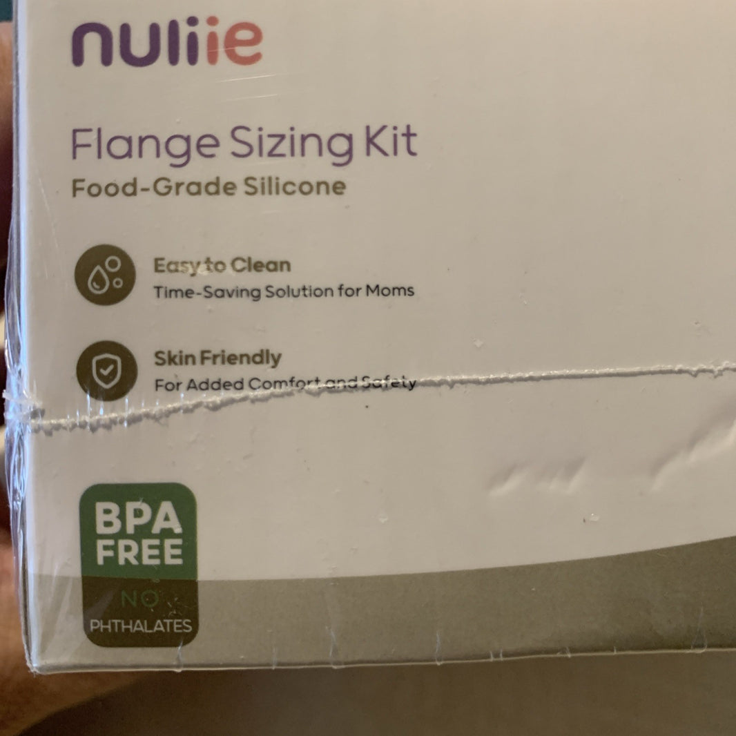 Nuliie Flange Sizing Kit Breast Pump Insert BPA-Free Silicone Nursing New 1