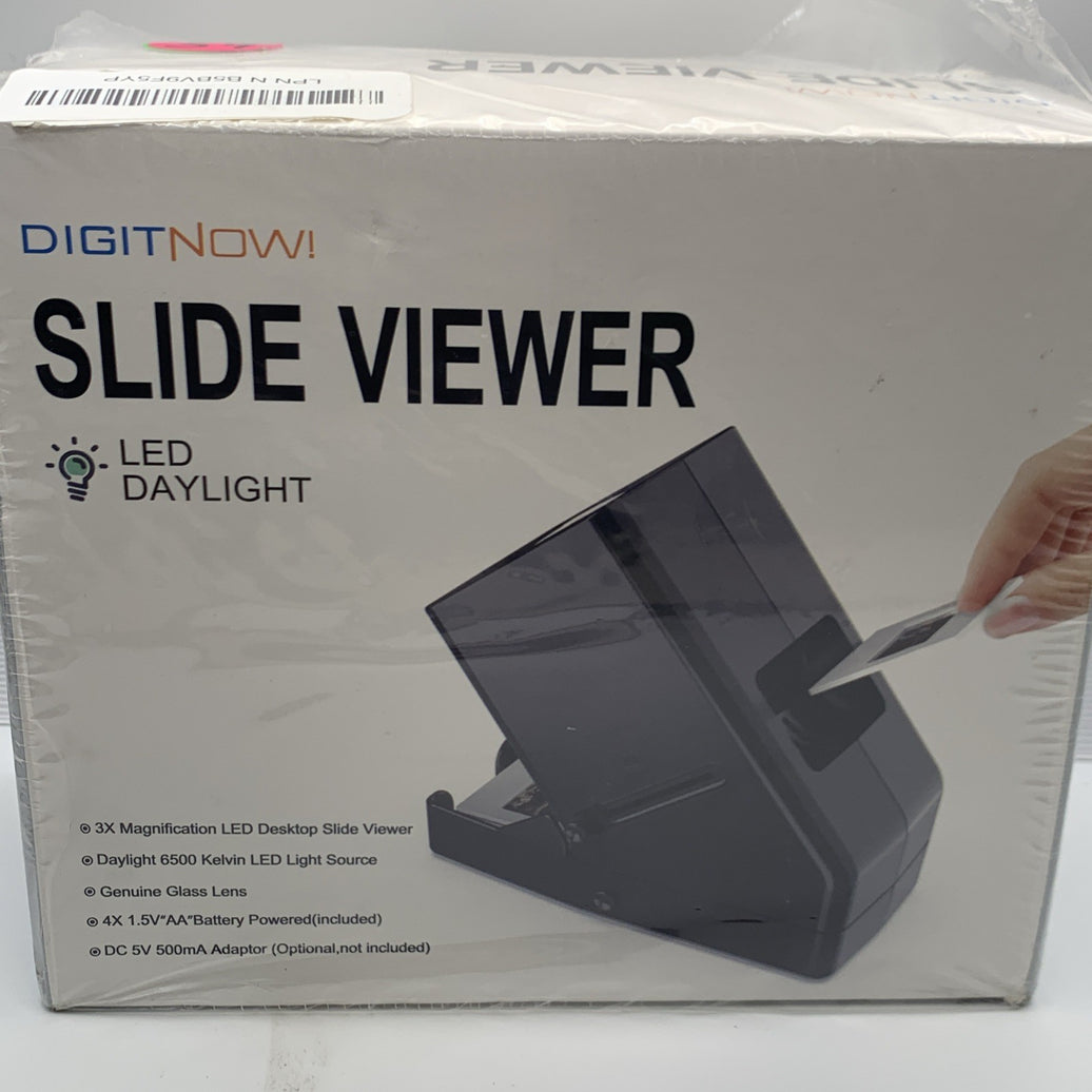 Rybozen 35mm Slide Viewer LED Daylight 3X Magnification AA Battery Powered Desk 0