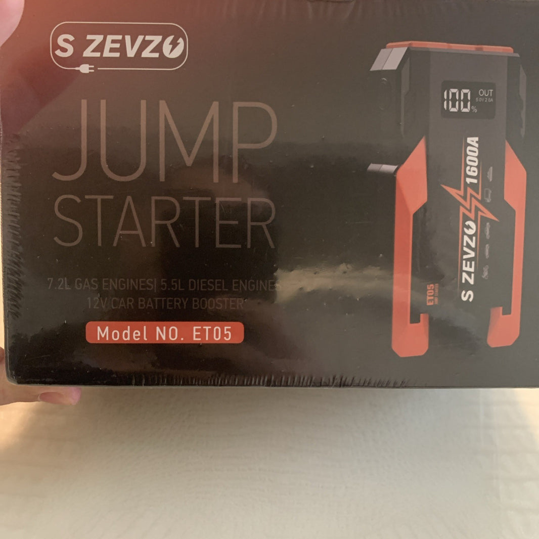 New Car Jump Starter Booster Jumper 1600Amp Portable Jump Starter with LED Light0