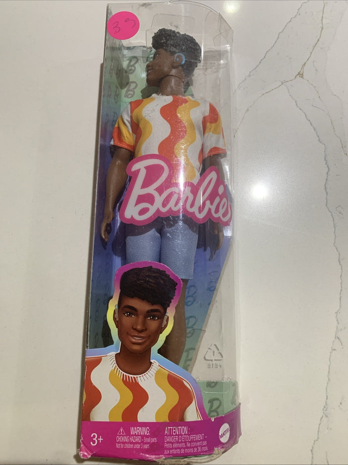 Barbie Fashionistas Ken Doll #220 with Behind-the-Ear Blue Hearing Aids0
