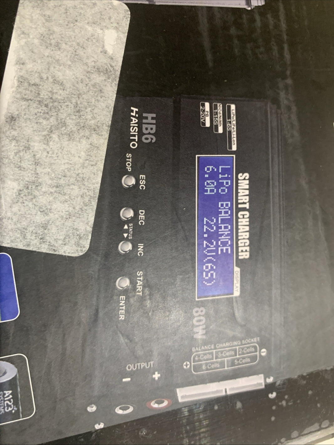 Haisito 80W 6S LiPo Balance Charger, Power Supply Included, Multi-Chemistry1