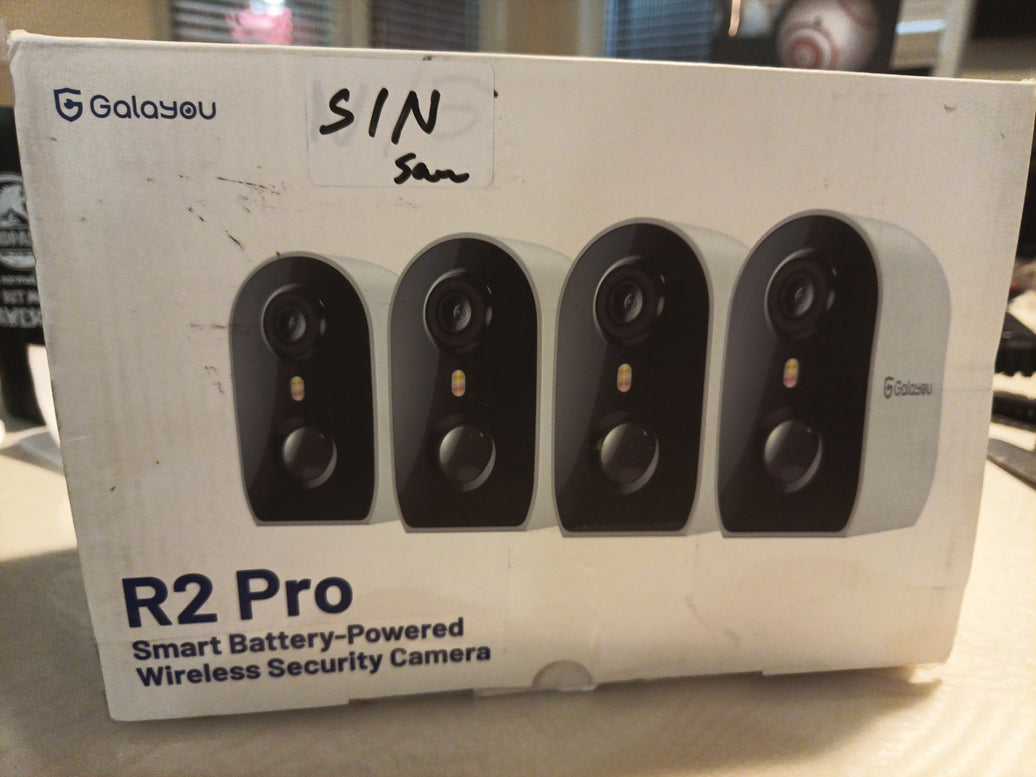 Galayos Security Camera 4 Camera System, 2K, Siren, Motion, Two Way Audio0