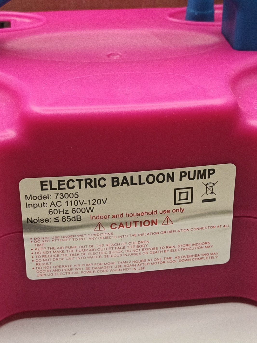 Inflatable Electric Balloon Pump Double Hole Electric Air Ballon Inflator Pump1