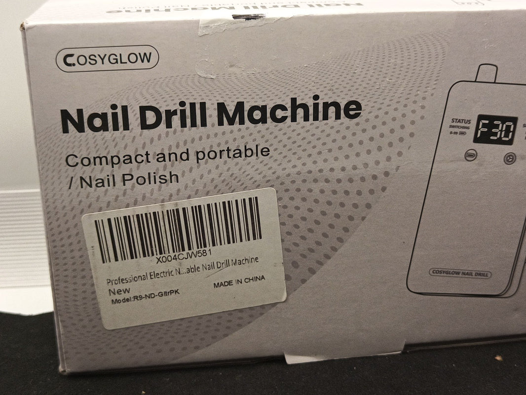 Professional Electric Nail Drill File:COSYGLOW Glitter Portable Cordless E-File1