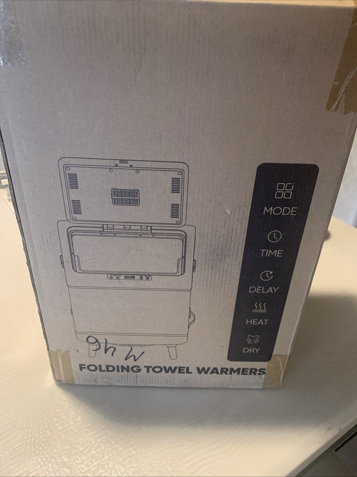 Towel Warmer 35L Folding Hot Towel Warmer for Bathroom - Heating & Drying Modes,0