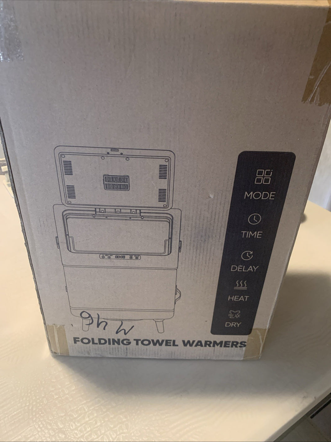 Towel Warmer 35L Folding Hot Towel Warmer for Bathroom - Heating & Drying Modes,0