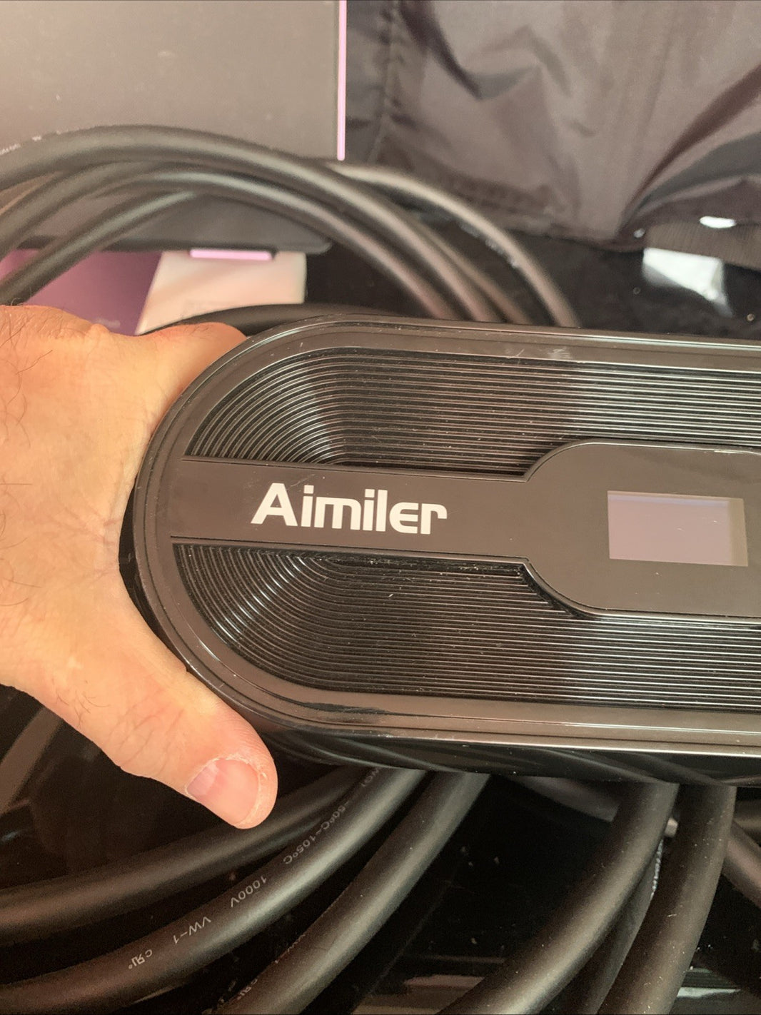 Aimiler Level 2 Electric Vehicle EV Charger WiFi App Plug And Play 32A 25FT1