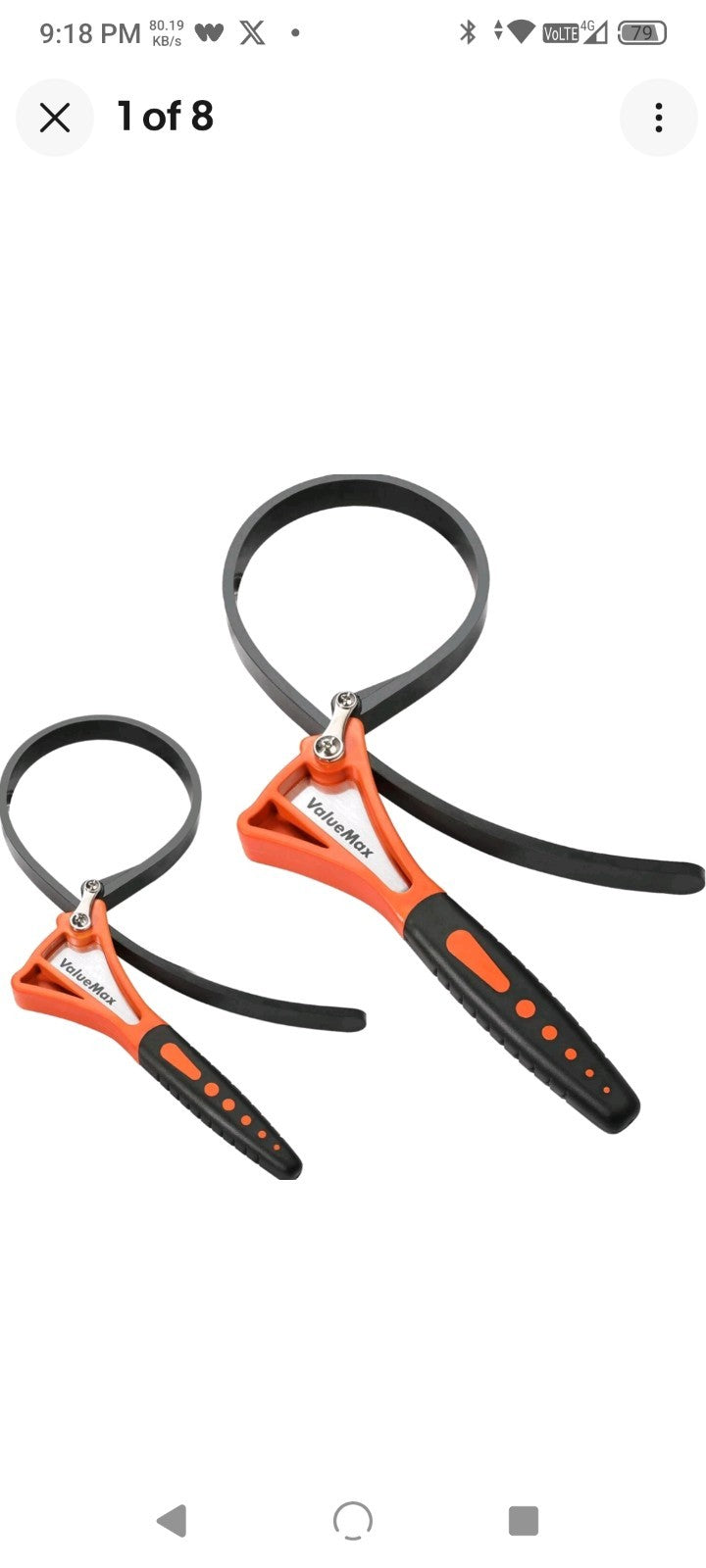 Heavy-Duty Strap Wrench Set - 4" & 6" Adjustable Wrenches for DIY Essentials0