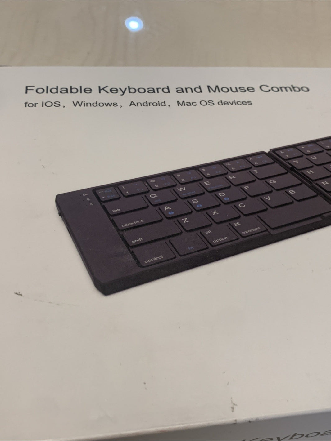 Foldable Keyboard and Mouse, EDJO Folding Wireless Keyboard Mouse Combo1