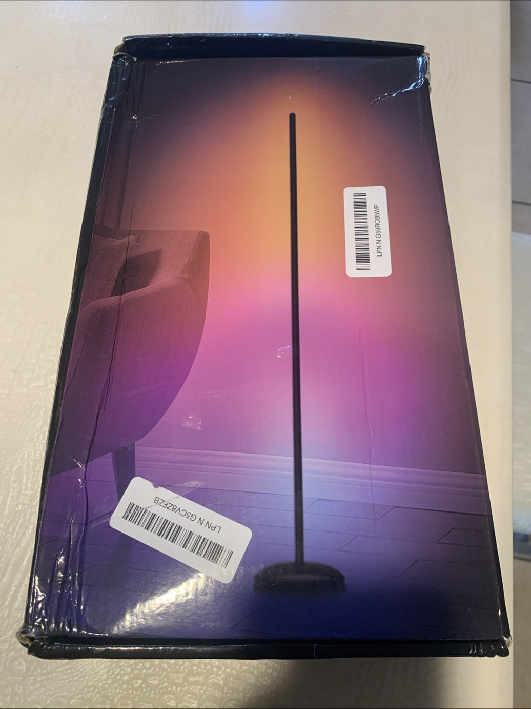 Corner Floor Lamp-RGB LED Color Changing 0