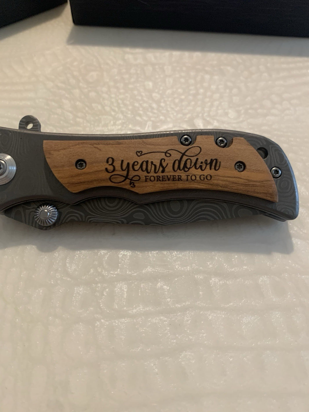 GiveGreatGift 3rd Wedding Keepsake for Him, 3 Years Marriage Gift for Husba...1