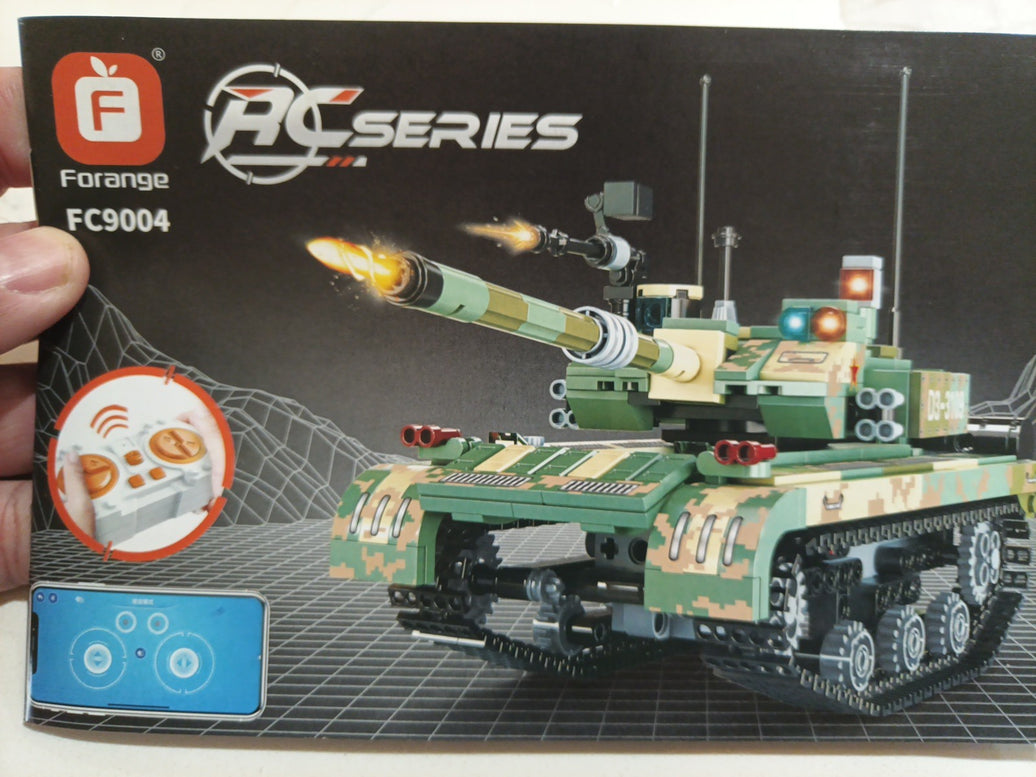 Ulanlan Building Blocks Tank Rocket Shooting Model FC9004 With Remote Control0