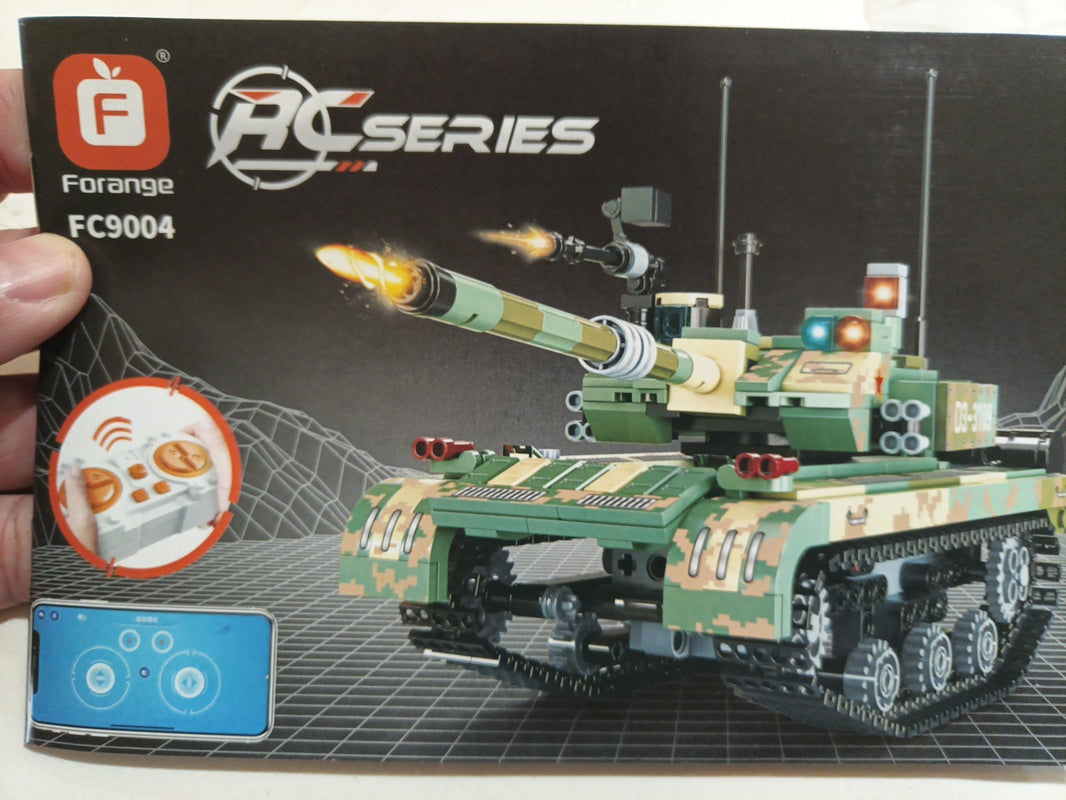 Ulanlan Building Blocks Tank Rocket Shooting Model FC9004 With Remote Control0