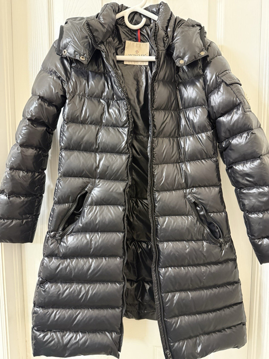 Moncler Moka Girl’s Black Puffer Coat Size 12, Great Condition, Read Description1