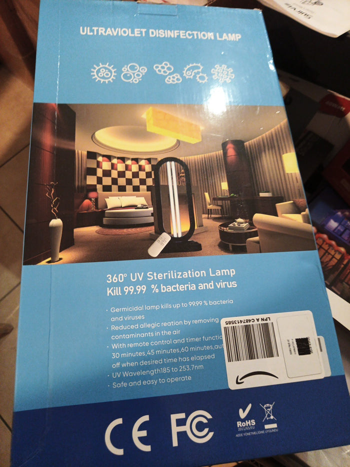 360° UV Sterilization Lamp Kill 99.99% bacteria and virus0