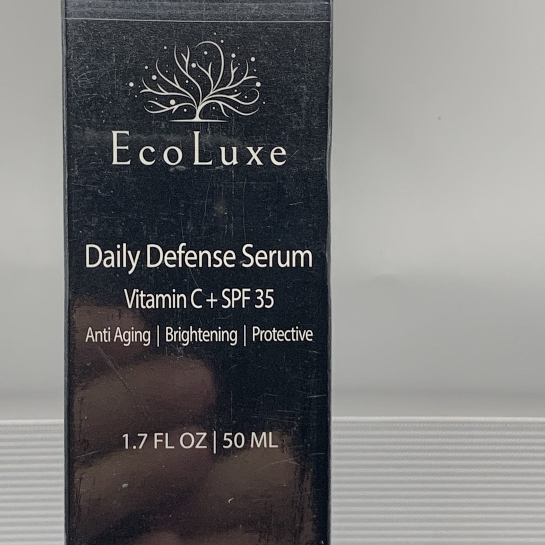 EcoLuxe Daily Defense Serum 1.7oz, Vitamin C, Anti Aging, Brightening, Protect1