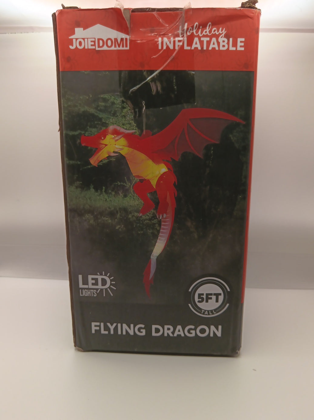 5 FT Halloween Inflatable Hanging Flying Dragon0