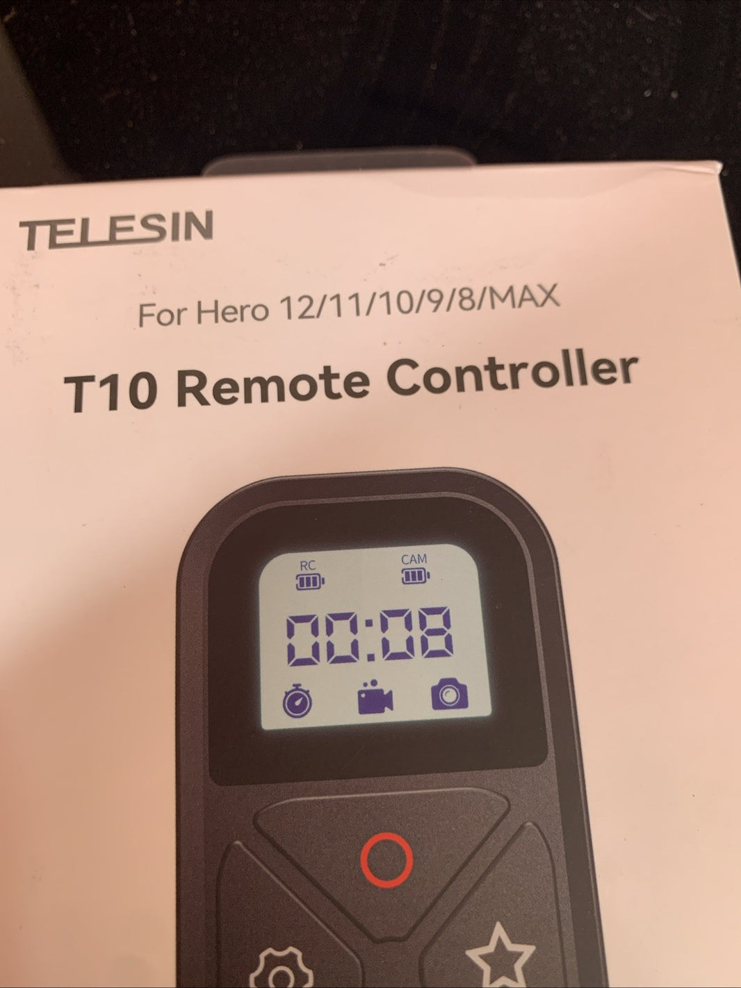 TELESIN T10 Remote Controller for GoPro Hero 12/11/10/9/8/Max1