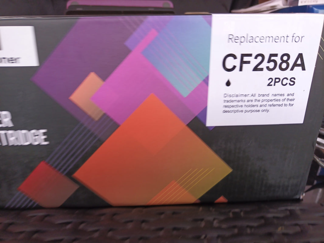 CF258A Black Toner Cartridge 2-Pack Compatible for HP M404 M428 M406 M4300