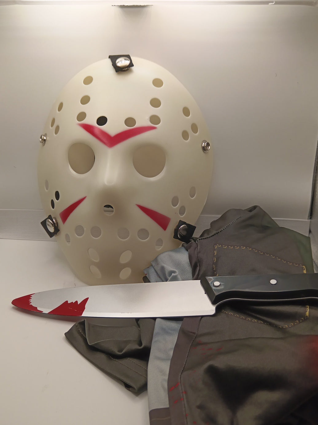 A9TEN Jason Mask Costume, Friday the 13Th Jason Voorhees Hockey Mask Knife0