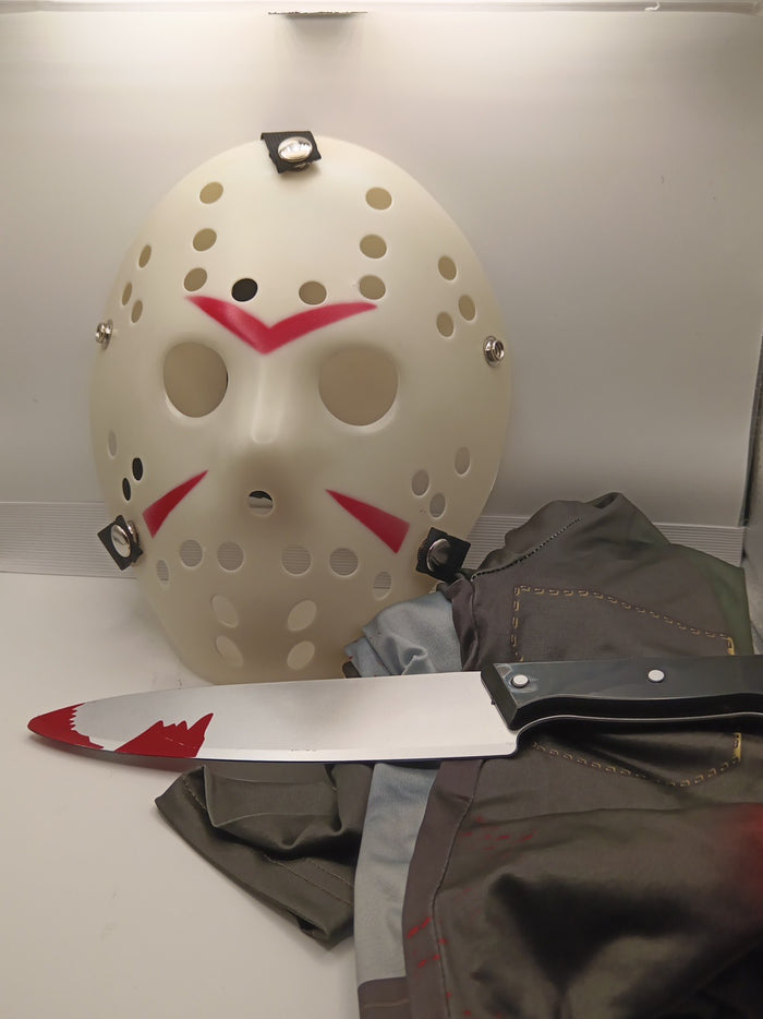 A9TEN Jason Mask Costume, Friday the 13Th Jason Voorhees Hockey Mask Knife0