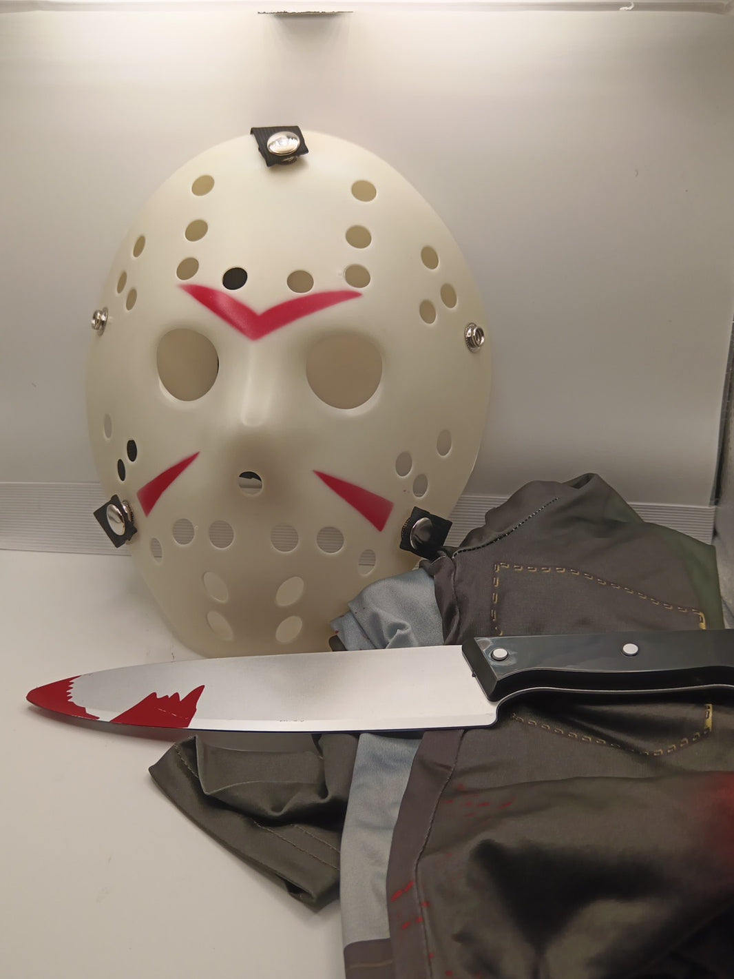 A9TEN Jason Mask Costume, Friday the 13Th Jason Voorhees Hockey Mask Knife0