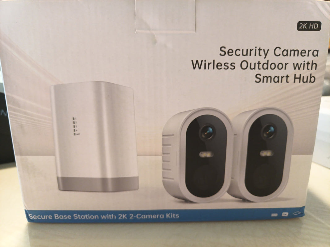 Security Cameras Wireless Outdoor Home System, True 2K HD Night Vision, 0
