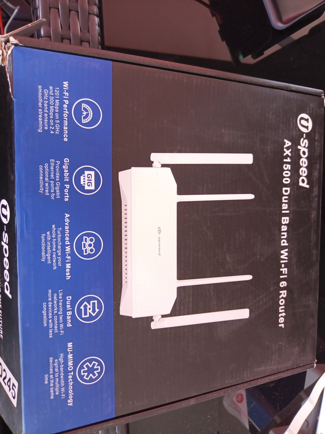 U-speed AX1500 WiFi 6 Router 1500Mbps Gigabit Dual Band Wireless Network Router0