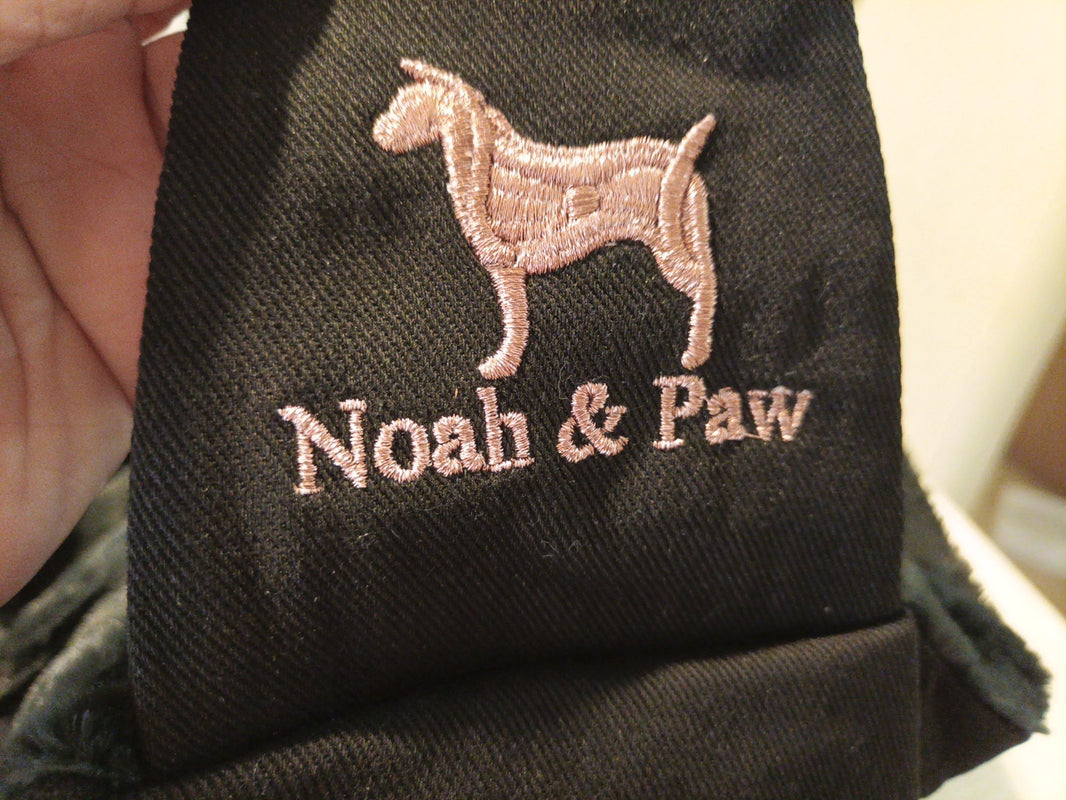 NOAH & PAW DOG SLING CARRIER FOR SMALL DOG, 5-18LB, Adjustable Padded - BLACK 0