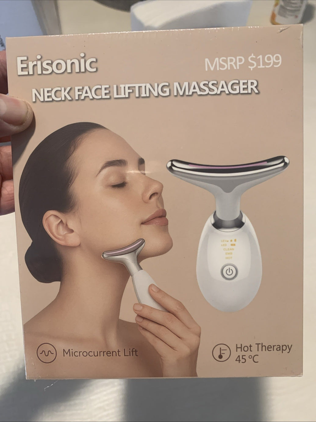EMS Thermal Neck Lifting &Tighten Massager Electric Microcurrent Wrinkle Remover0