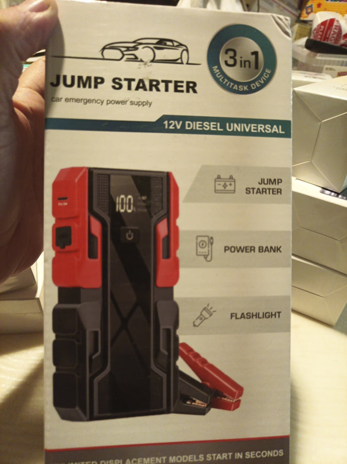 Truck SUV Jump Starter Battery Pack (Gas/Diesel Universal) Emergency Power0