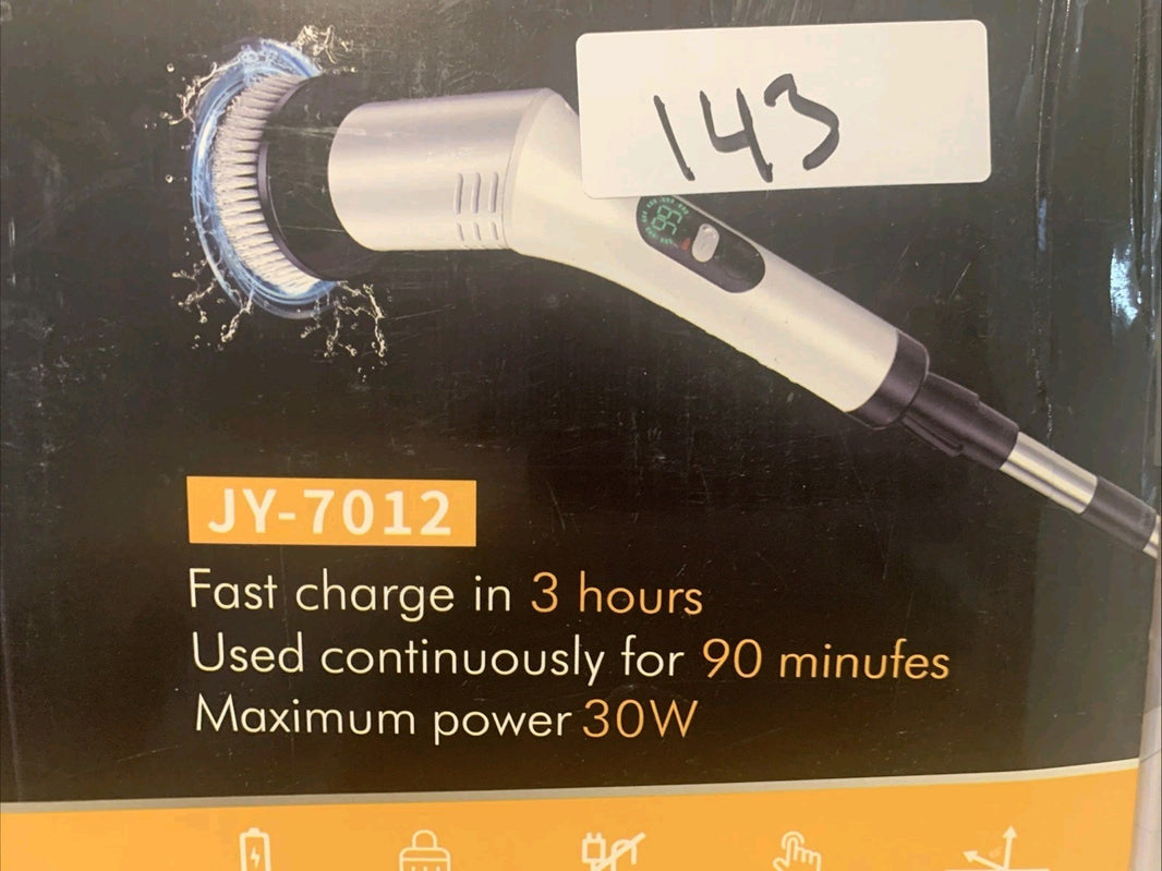 9 In 1 Electric Cleaning Spin Scrubber JY-701230W Brush W/ LCD Digital Display1