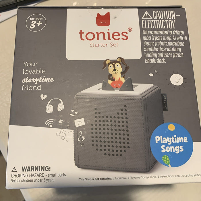 Tonies Toniebox Playtime & Storytime Songs - Puppy (10000764) - Gray New0