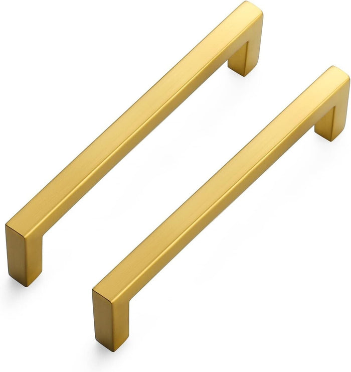 Ravinte 10 Pack Solid 5 Inch Center to Center Slim Square Bar Drawer Handles New0