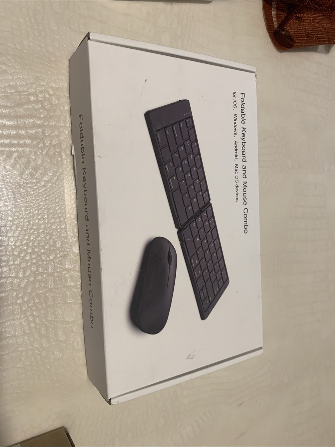 Foldable Keyboard and Mouse, EDJO Folding Wireless Keyboard Mouse Combo0