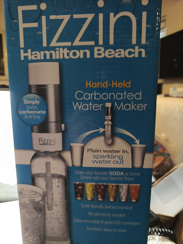 Hamilton Beach Soda Station 85105 Hand Held Carbonated Soda Maker New 0