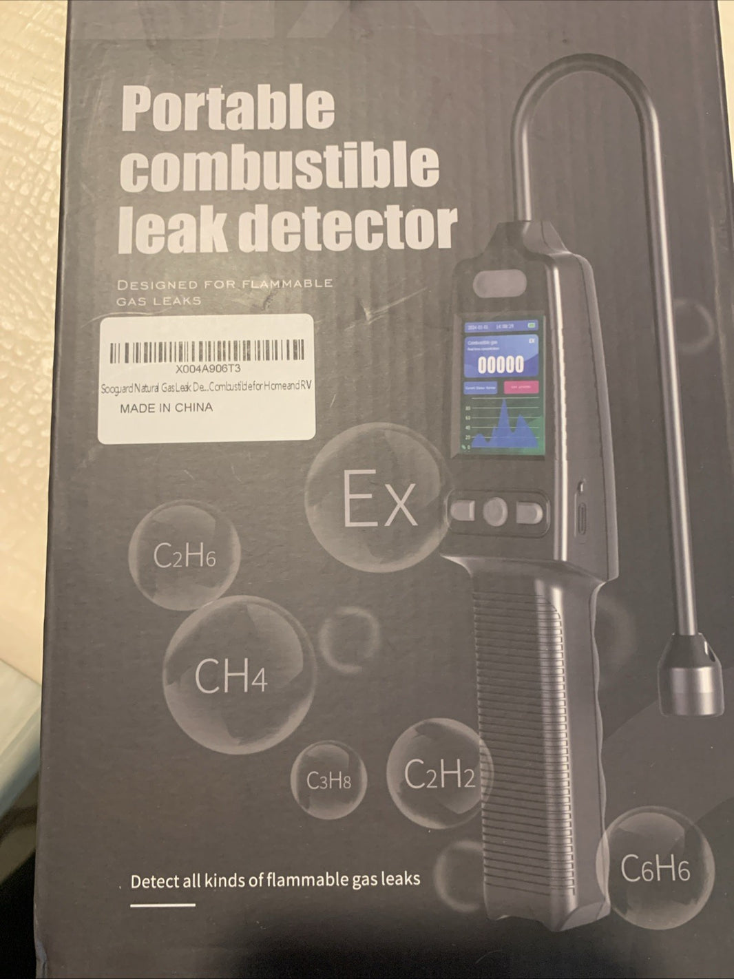 Sooguard Portable Natural Gas Leak Detector - New1