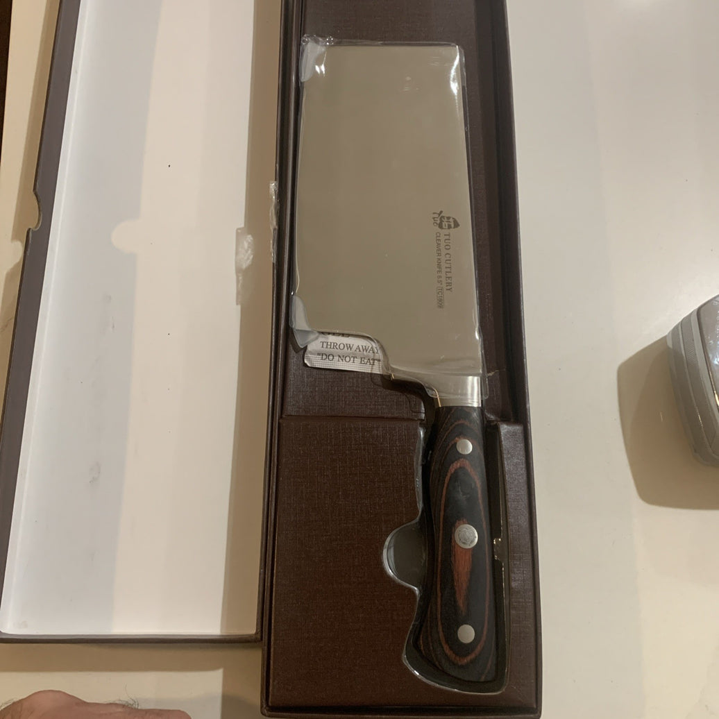 TUO Chopper Knife - 7 inch Meat Cleaver Chopping Knife - Heavy Duty Butcher K...0