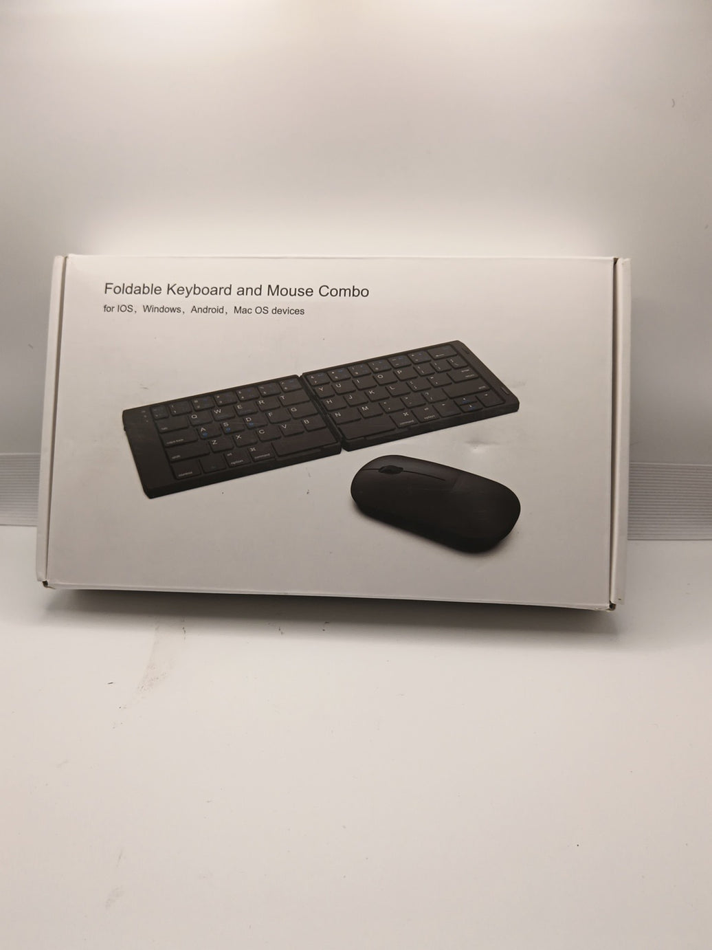 Edjo Foldable Full-Size Wireless Keyboard And Mouse Combo Travel Portable0