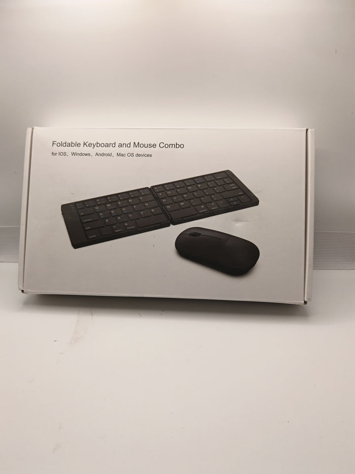 Edjo Foldable Full-Size Wireless Keyboard And Mouse Combo Travel Portable0