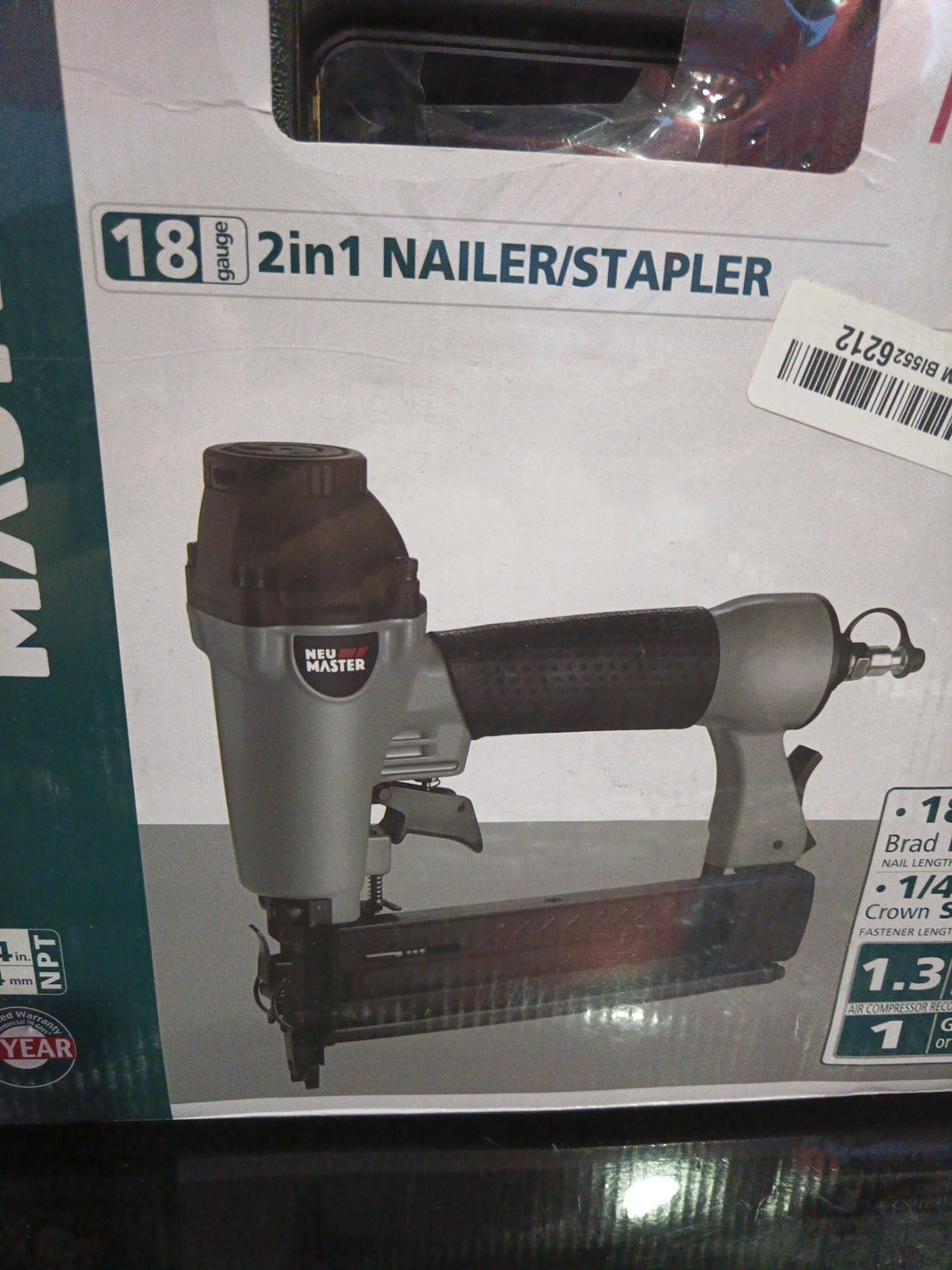 Neumaster NPT5040 Pneumatic Air 2 in 1 Nailer/Stapler 18ga New Ready to Ship!!!1