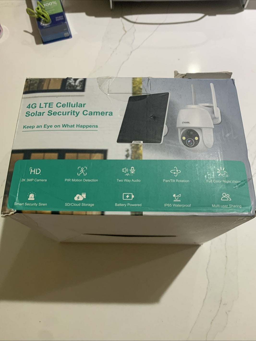 4G LTE Cellular Solar Security Camera Wireless Outdoor No WiFi Needed 30° View1