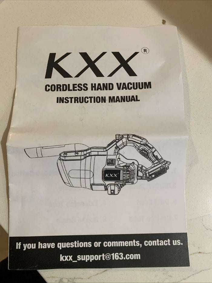 KXX Portable Cordless Vacuum Cleaner, Tool Only0
