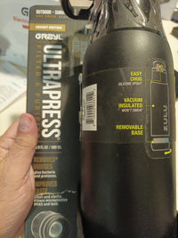ZULU Ace Vacuum Insulated Stainless Steel Water Bottle with 24 Ounces, Black 1