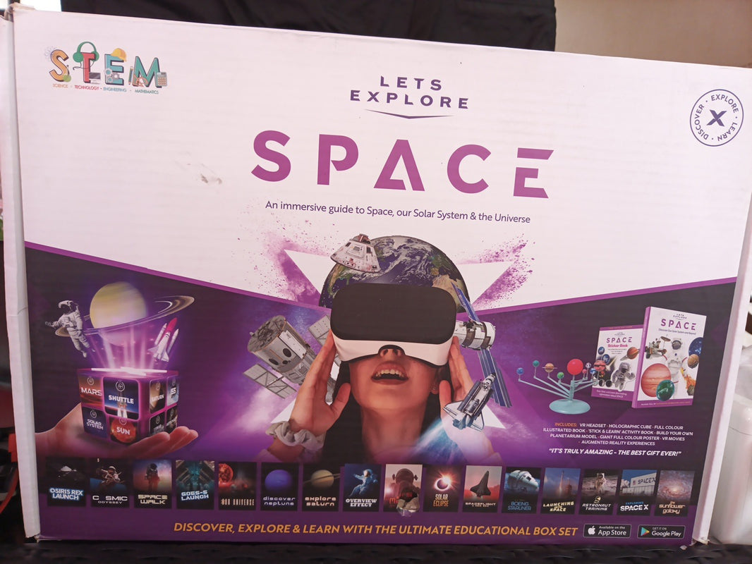 Let's Explore VR Headset Space Edition for Kids - STEM Gift Box Brand0